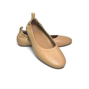 FitFlop Women’s Allegro Navy Blue Leather Classic Ballet Flats Shoes Size 8.5 M